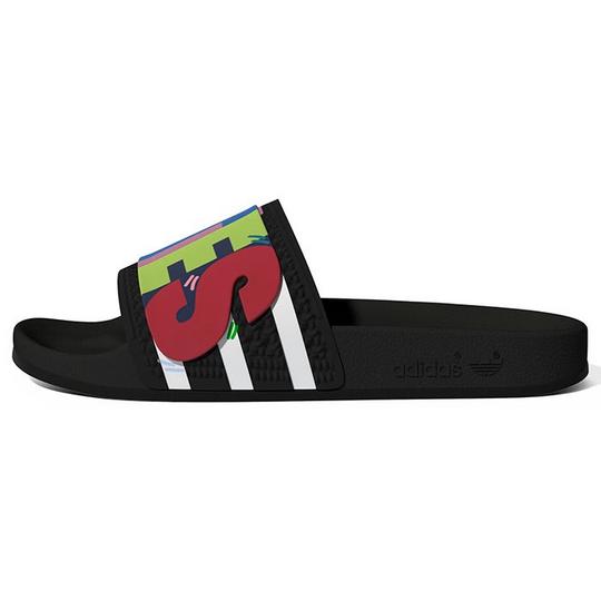 Adidas Originals Unisex Adilette Pride Slide Sandals Black Size 5