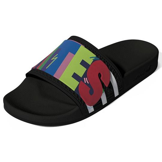 Adidas Originals Unisex Adilette Pride Slide Sandals Black Size 5
