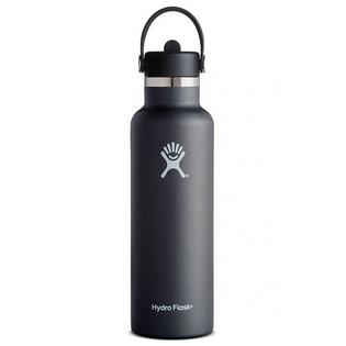 Standard Mouth Insulated Bottle with Flex Straw Cap (21 oz)