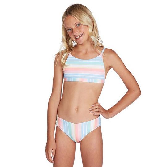 Billabong Junior Girls   7-14  Stoked On Stripes Bralette Two-Piece Bikini