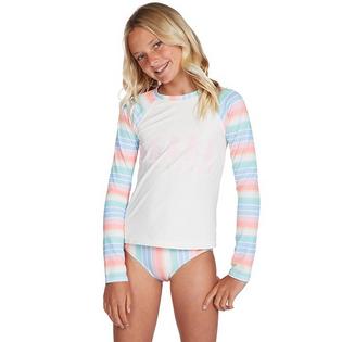 Billabong Ensemble dermoprotecteur deux pi&egrave;ces Stoked On Stripes pour filles juniors [7-14]