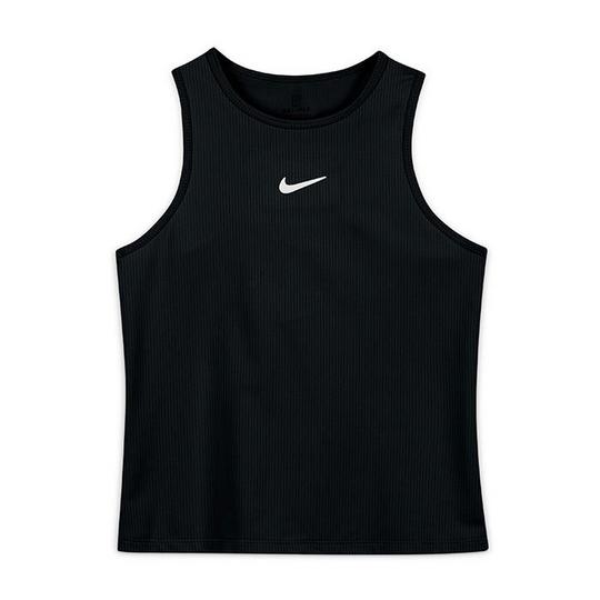 Nike Court Girls Dri Fit Victory Tank Black White Size Medium