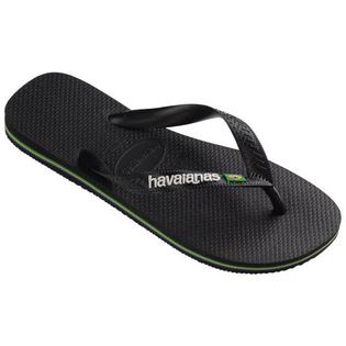 Juniors' [11-4] Brazil Logo Flip Flop Sandal