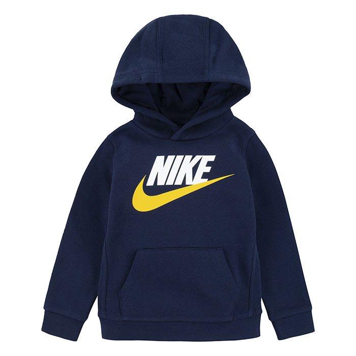 Nike club fleece hoodie navy best sale