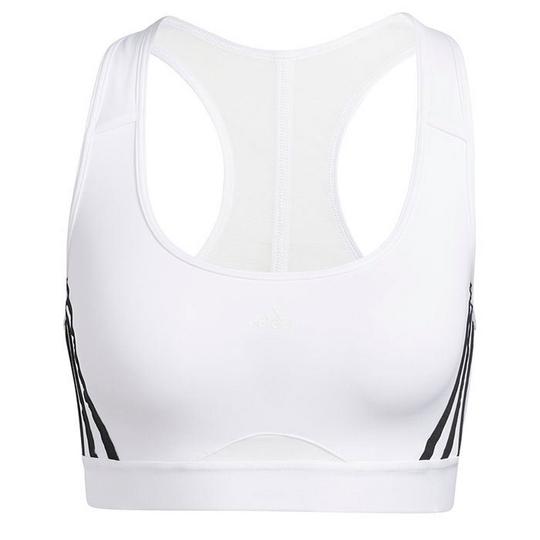 adidas Women s Power React Training Medium Support 3-Stripes Sports Bra