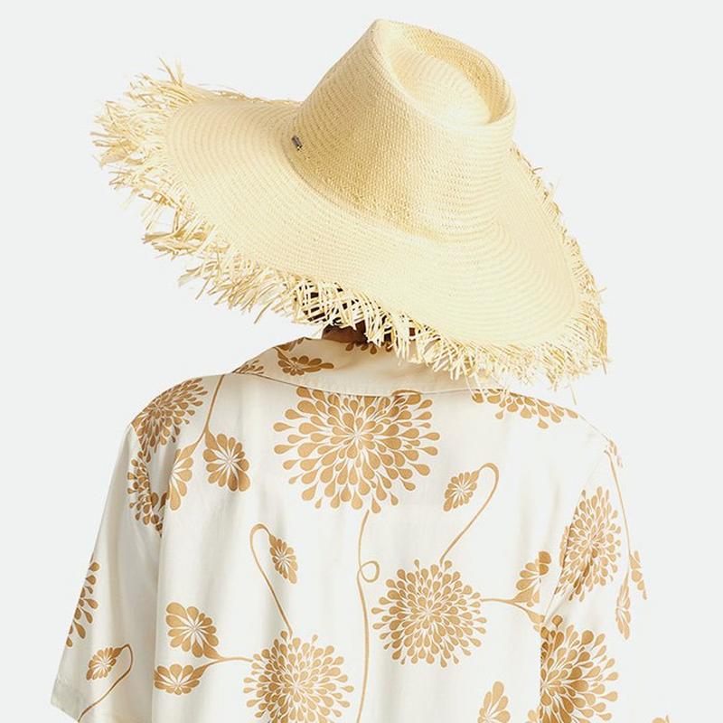 Brixton Chapeau Jo Straw Frayed Rancher pour femmes