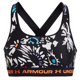 Soutien-gorge de sport à imprimés Armour Mid Crossback pour femmes