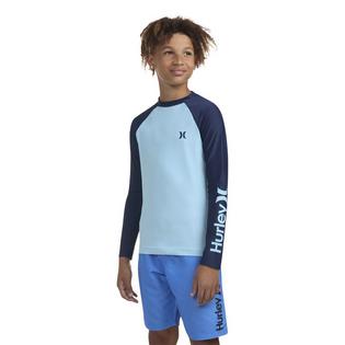 Hurley Junior Boys' [8-16] Logo Long Sleeve Rashguard