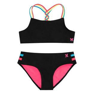 Hurley Junior Girls' [7-16] Braided Multi-Strap Two-Piece Bikini