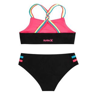 Hurley Bikini deux pi&egrave;ces &agrave; sangles tress&eacute;es pour filles juniors [7-16]