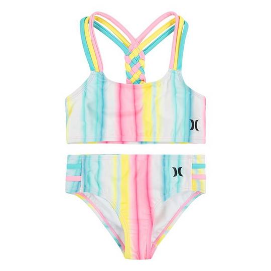 Bikini deux pi ces   sangles tress es pour filles  4-6X 