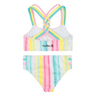 Hurley Bikini deux pi&egrave;ces &agrave; sangles tress&eacute;es pour filles [4-6X]