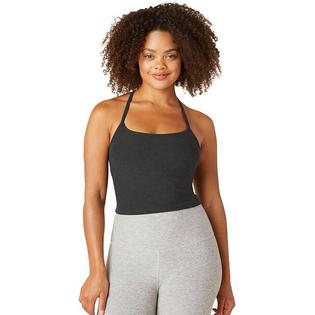 Camisole courte Spacedye Slim à dos nageur pour femmes