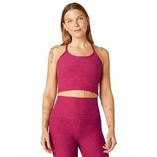 Camisole courte Spacedye Slim à dos nageur pour femmes