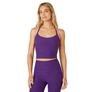 Women's Spacedye Slim Racerback Cropped Tank Top