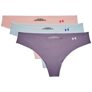 Under Armour Sous-vêtements tanga Pure Stretch pour femmes (paquet de 3)