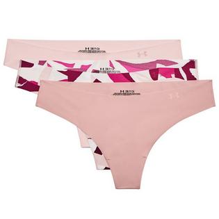 Under Armour Sous-vêtements tanga Pure Stretch à motif pour femmes (paquet de 3)