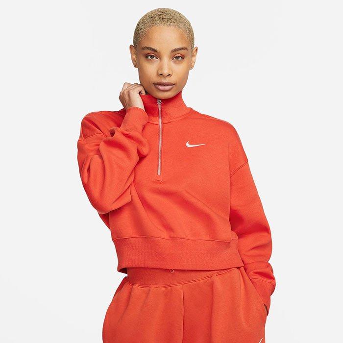 Women's Sportswear Phoenix Fleece 1/2-Zip Oversized Crop