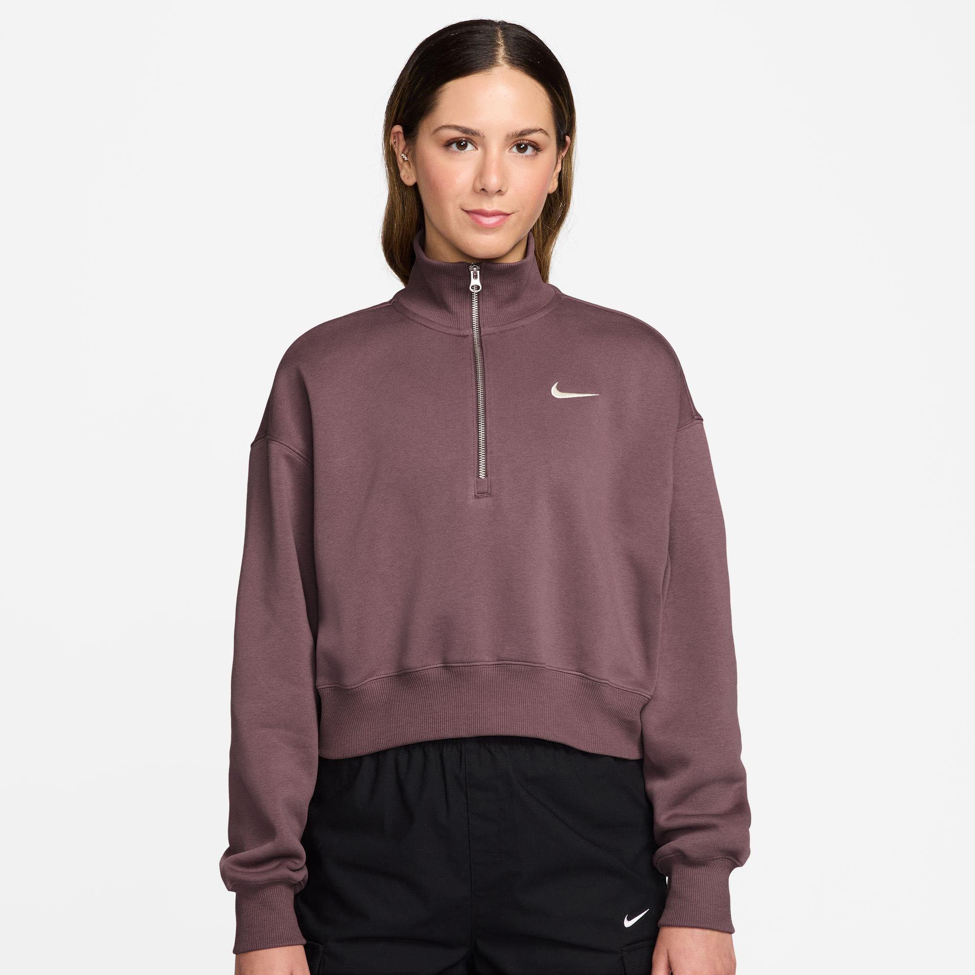 Women's Sportswear Phoenix Fleece 1/2-Zip Oversized Crop