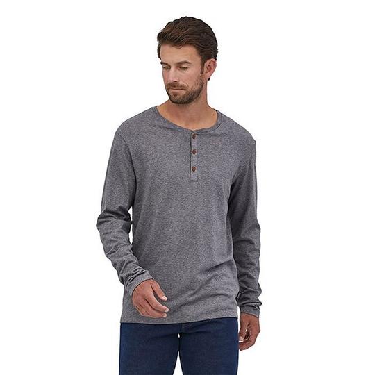 Patagonia Chandail   manches longues Henley en coton certifi  biologique r g n rateur pour hommes