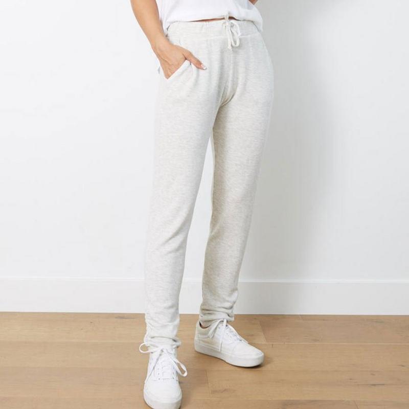 good hYOUman Women's Heart Outline Beauty Ruched Sweatpant
