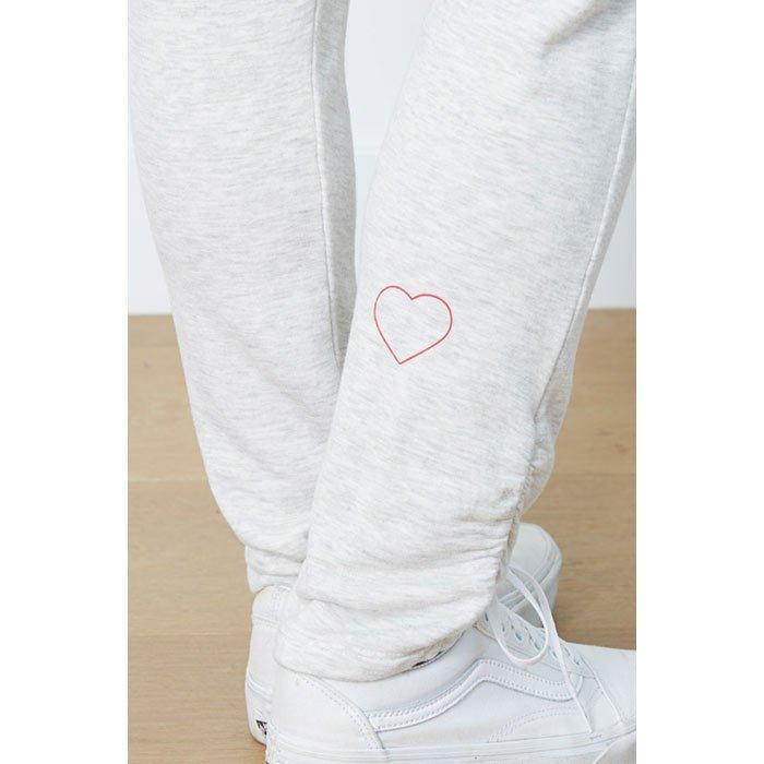 Women's Heart Outline Beauty Ruched Sweatpant