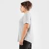 Women s Ribbed Side V-Neck T-Shirt  Plus Size 