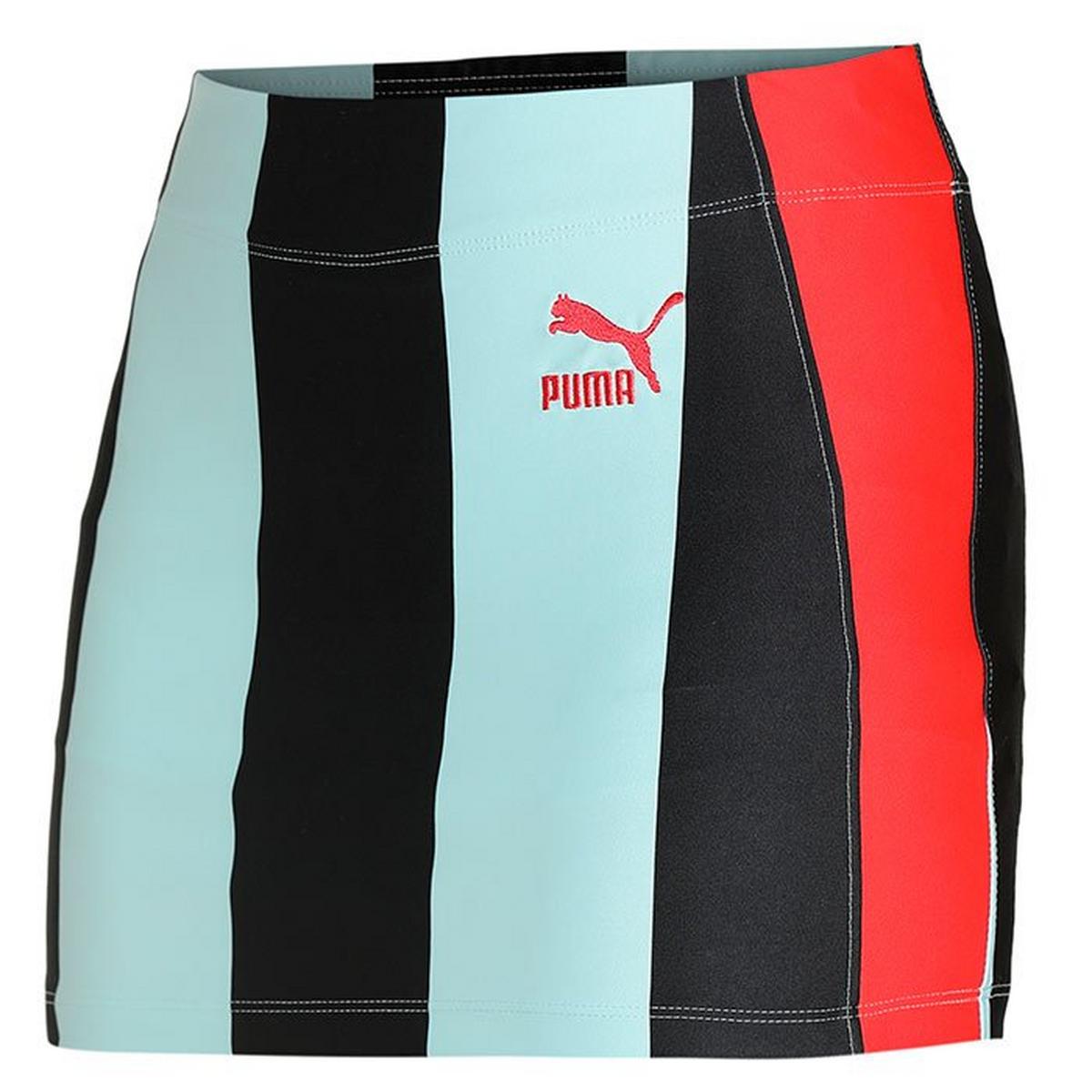 Women's Dua Lipa Striped Mini Skirt