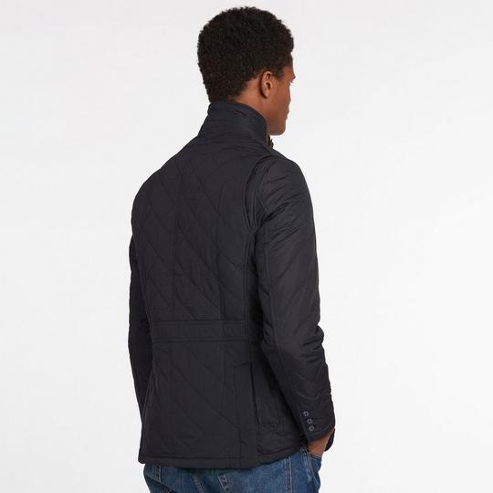 Barbour lutz navy quilted jacket online