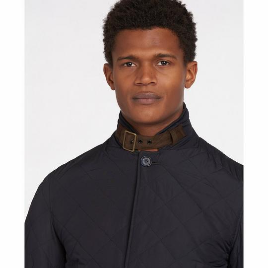 Barbour lutz quilted jacket navy online