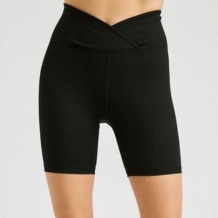 Women's Ribbed V Waist Biker Short