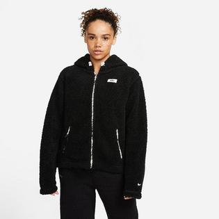 Nike Chandail à capuchon avec fermeture à glissière complète Therma-FIT pour femmes