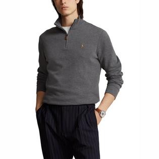 Men's Estate-Rib Quarter-Zip Pullover Top