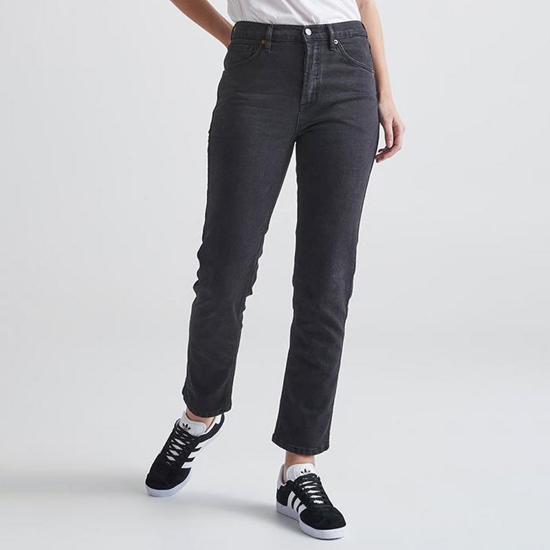 DUER Women's Midweight Performance Denim High Rise Straight Jean