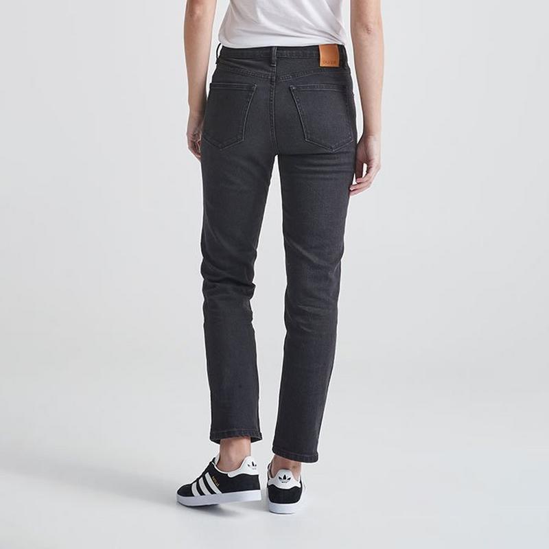 DUER Women's Midweight Performance Denim High Rise Straight Jean