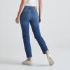 Jean droit   taille haute en denim d  paisseur moyenne Performance pour femmes
