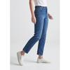 Jean droit   taille haute en denim d  paisseur moyenne Performance pour femmes