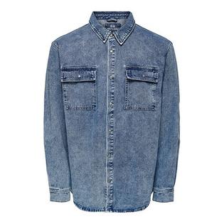 Only & Sons Men's Washed Denim Shirt
