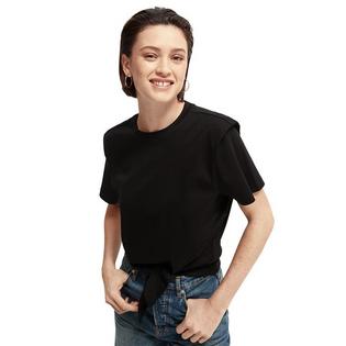 T-shirt à coupe décontractée avec nÅud pour femmes