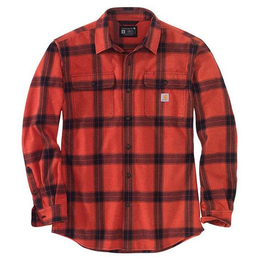 Men s Loose Fit Heavyweight Flannel Plaid Shirt