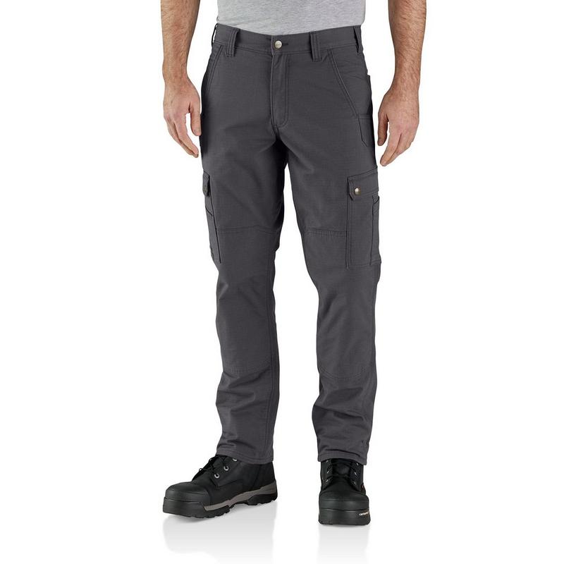 Carhartt Pantalon de travail d&eacute;contract&eacute; doubl&eacute; en polaire style cargo anti-d&eacute;chirures pour hommes