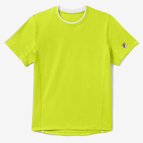 Lime green fila shirt discount