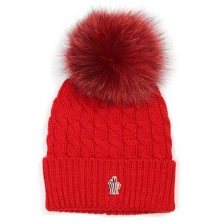 Women's Knit Fur Pom Beanie