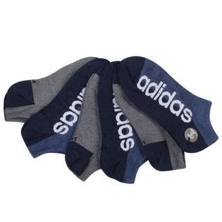 adidas Juniors' [8-16] Linear II No-Show Sock (6 Pack)