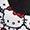 Hello Kitty Red/Black | Mitaines Heat pour juniors [7-16]
