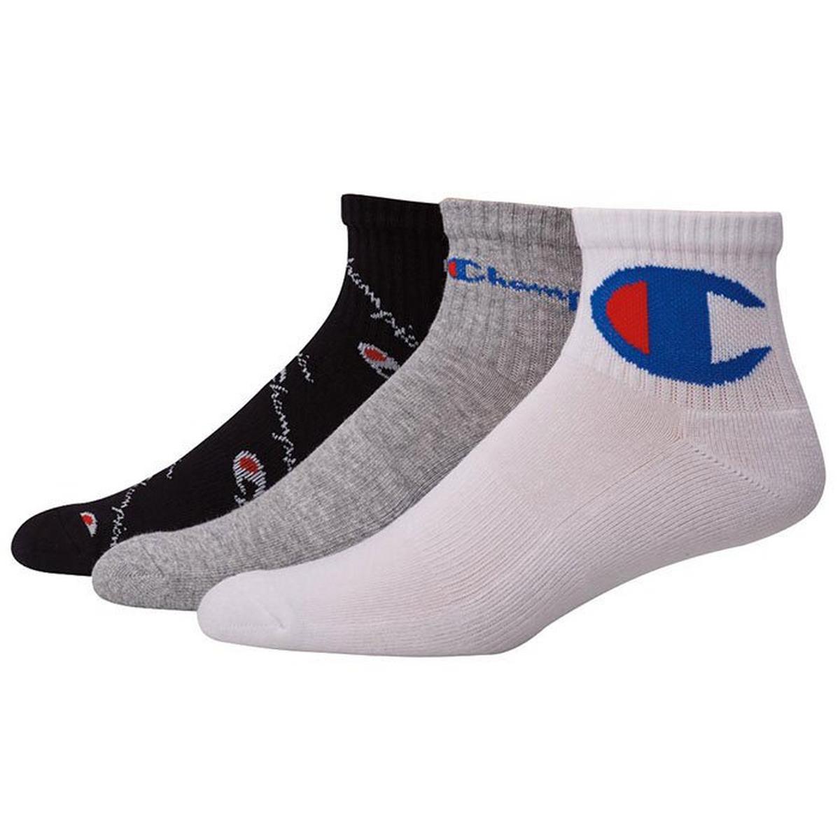 Unisex Mixed Logo Ankle Sock (3 Pack)