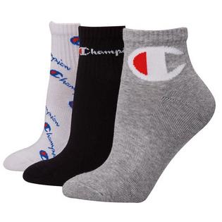 Champion Women's Multi Logo Ankle Sock (3 Pack)
