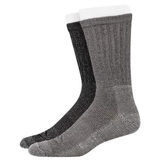 Champion Chaussettes de plein air d'&eacute;paisseur moyenne mi-mollet pour hommes (paquet de 2)