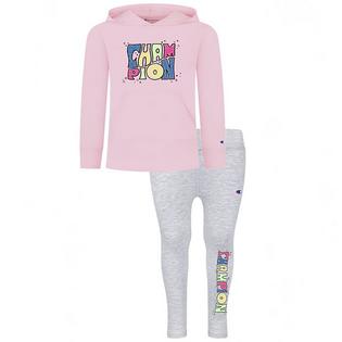 Girls' [4-6X] Jersey Hoodie + Legging Two-Piece Set