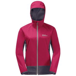 Jack Wolfskin Veste à capuchon Eagle Peak II Softshell pour femmes